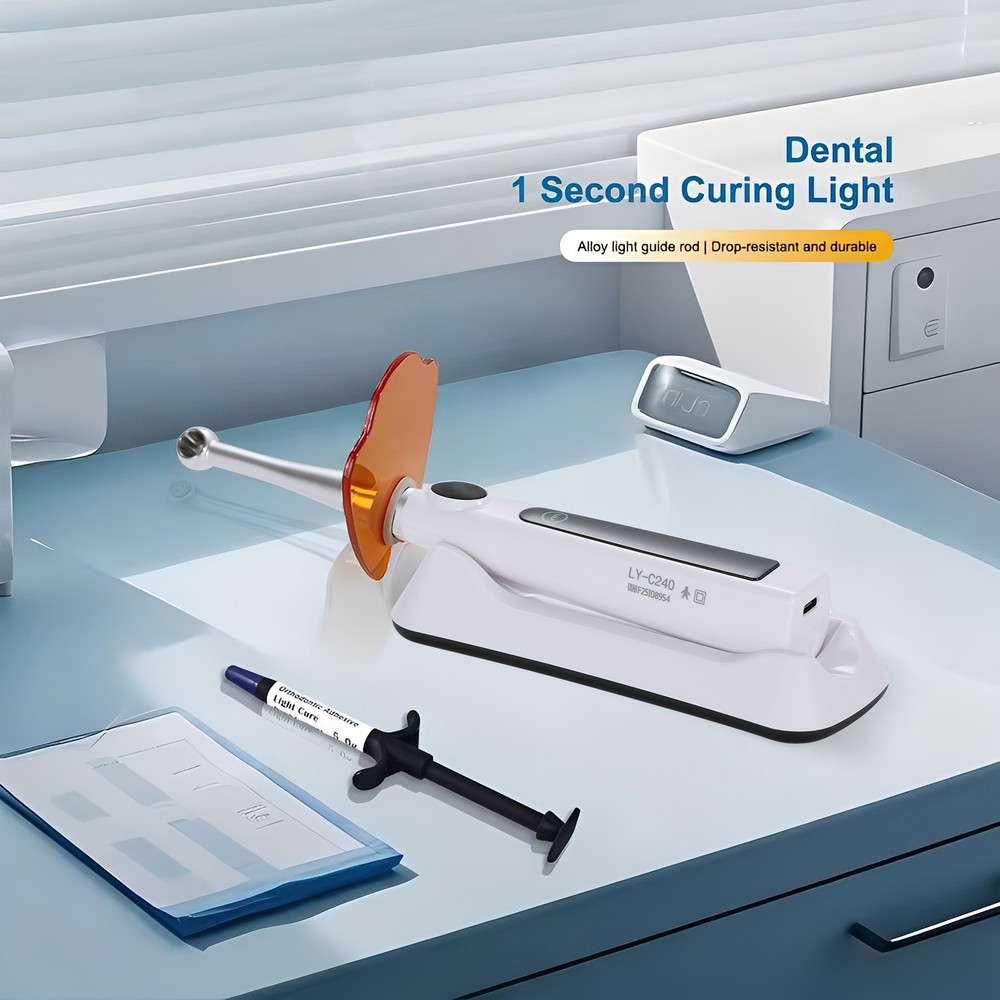 Dental Wireless AI LED Curing Light Lamp 1 Second Curing 4 Modes USA