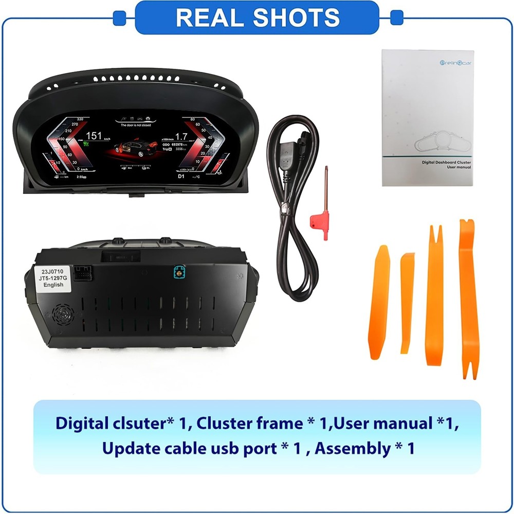 Digital Dash, Automotive Replacement Instrument Panel Gauges, Speedometer Ins...