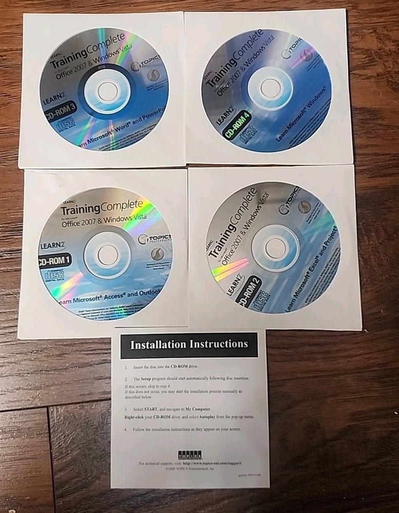 Learn2 Training Complete For Microsoft Office 2007 & Windows Vista