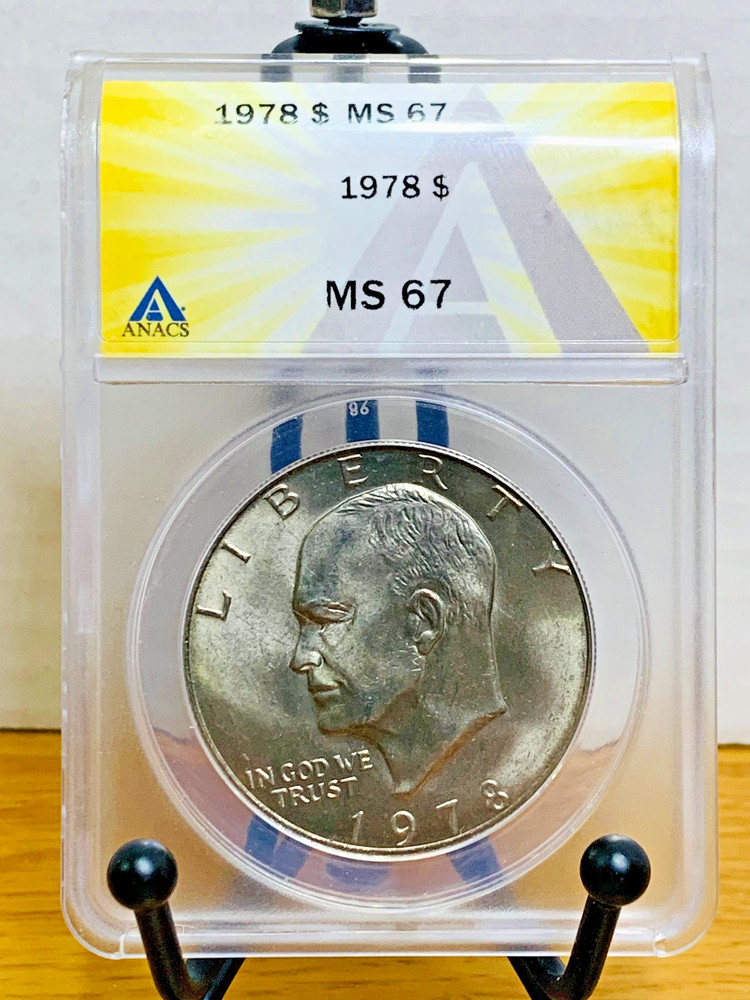 1978 Ike Eisenhower Dollar ANACS MS67 Mint State 67 #6157363