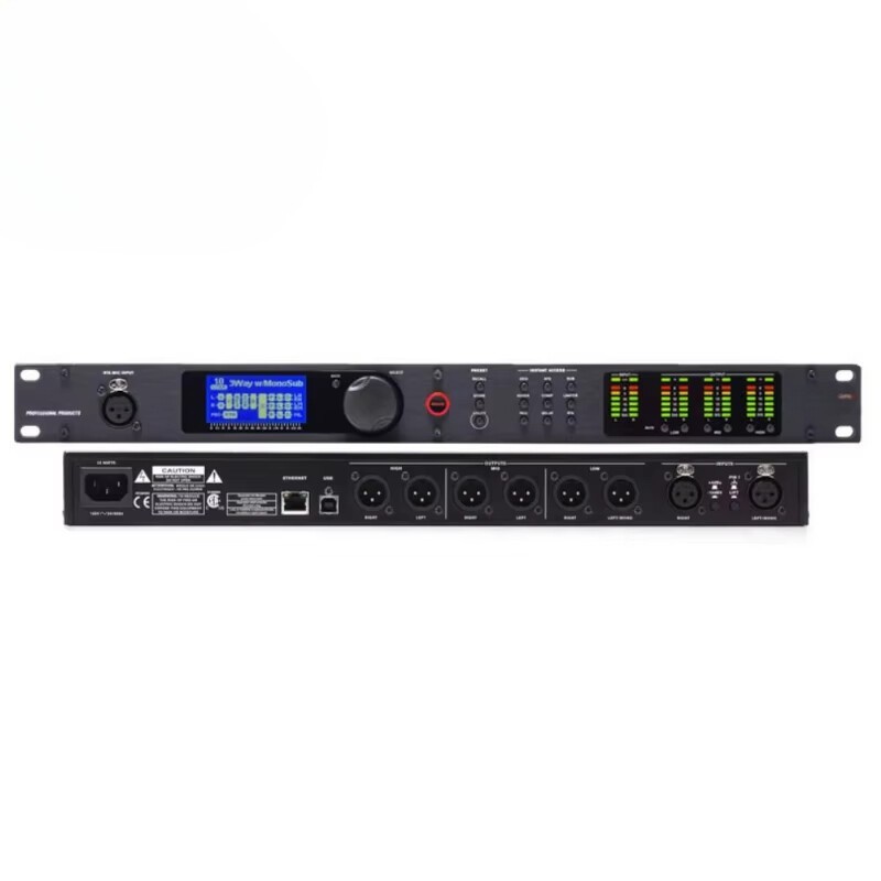 2 IN 6 OUT Digital Audio Processor Equalization & Loudspeaker Management System