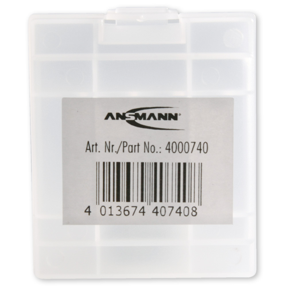 ANSMANN Battery Box for 4 Micro AAA & Mignon AA Batteries