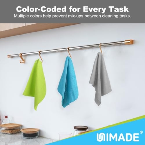 Microfiber Cleaning Cloth Reusable Paper Towels Microfiber 150 Pack Multicolor