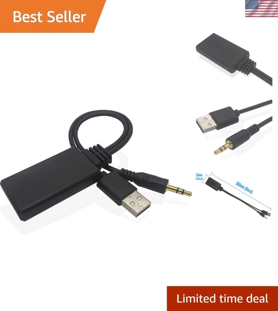 Bluetooth Adapter Compatibility with BMW Mini Cooper Aux 3.5 Cellphone Play H...