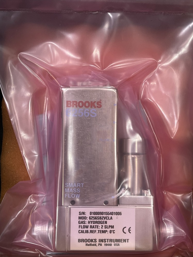 Brooks 6256S Smart Mass Flow Controller MFC, Hydrogen 2SLPM. Normally closed val
