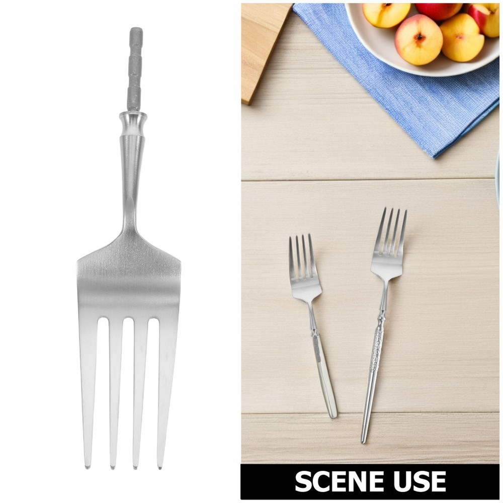 2 Pcs Replacement Heads for Cutlery Dishwasher Safe Fork Component