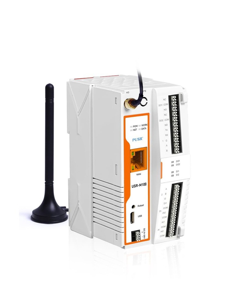 Industrial Remote IO Gateway Cellular Network LTE Cat4 with Edge Computing Mo...