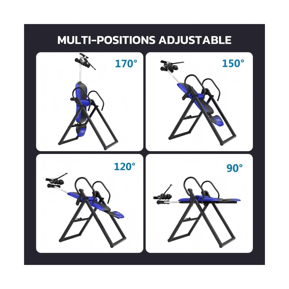 YOLEO Inversion Table for Back Pain 2026 Foldable Inversion Table w/Removable...