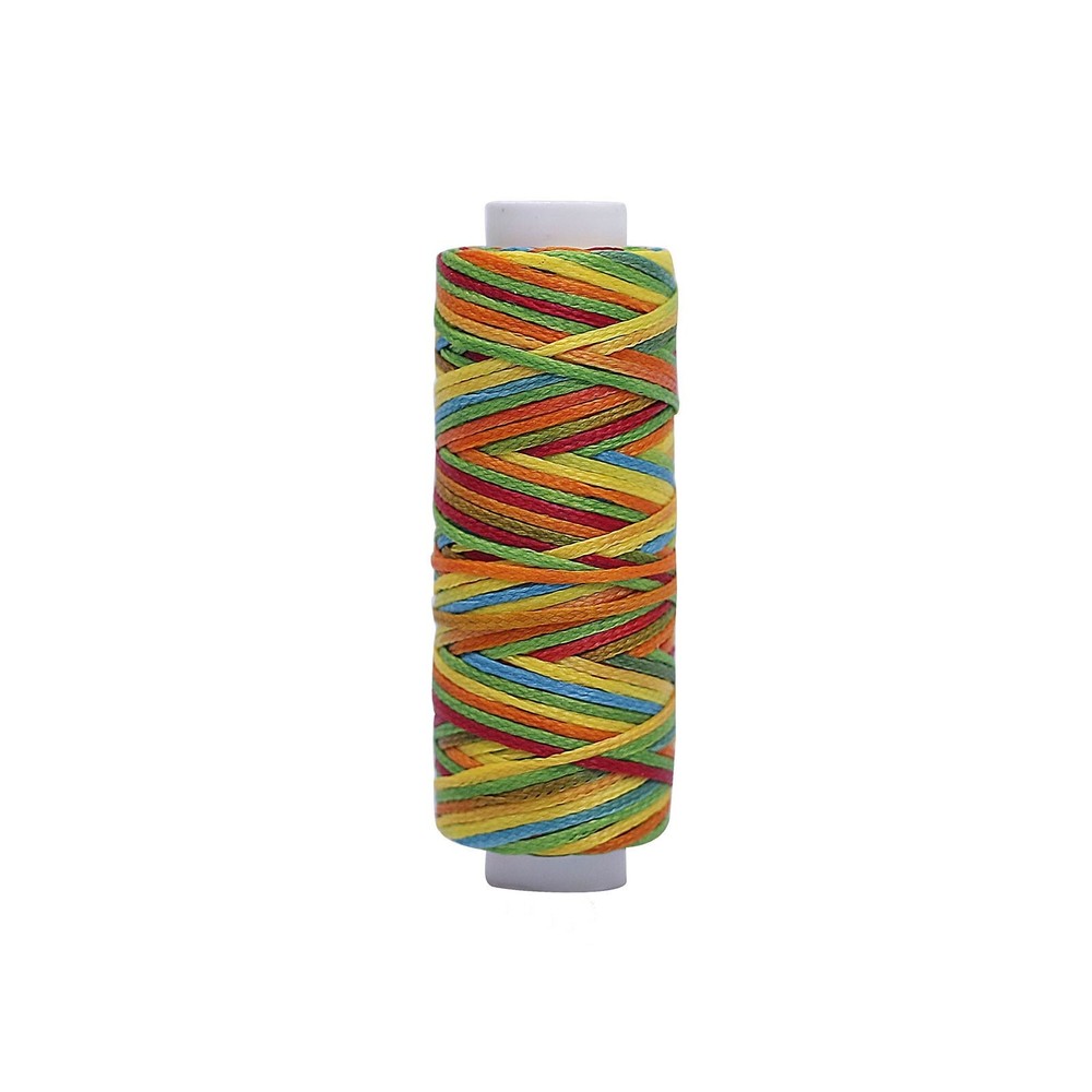 30m/roll Flat Waxed Polyester Cords Sewing String Jewelry Craft Threads 0.8mm
