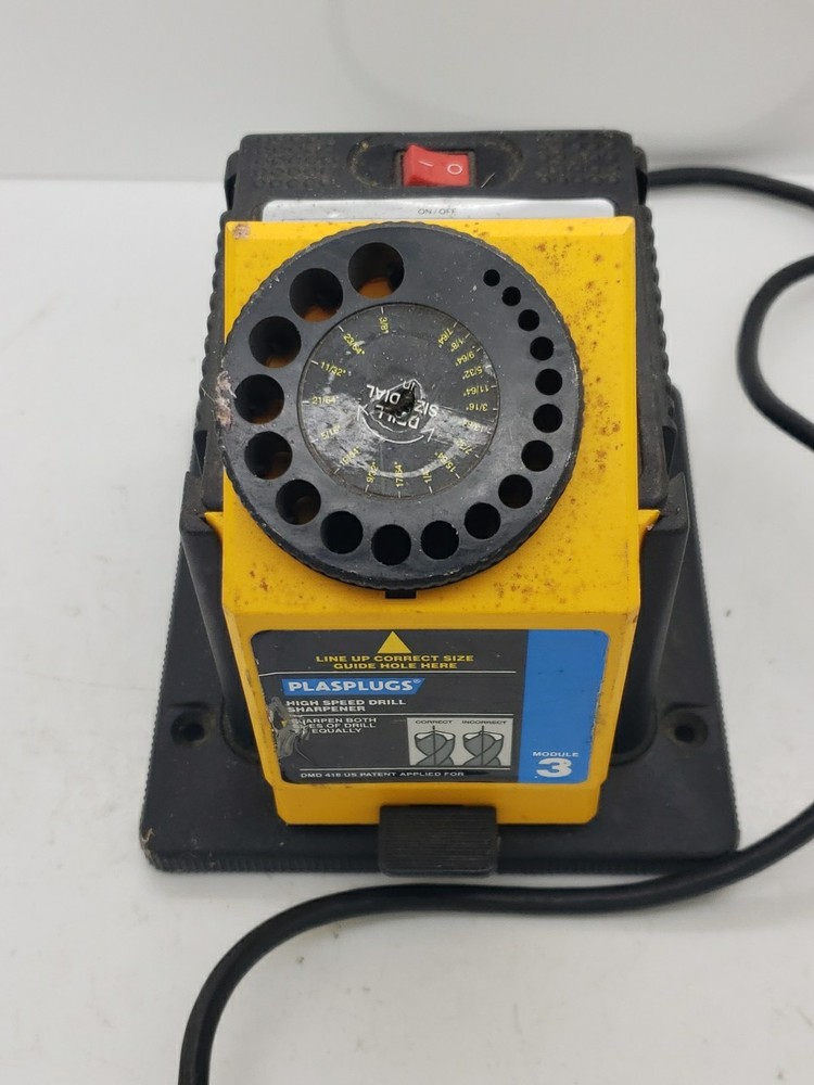 Plasplugs Sharpener Unit w/ Knife Scissor Sharpener Module DCS407 Tested Working