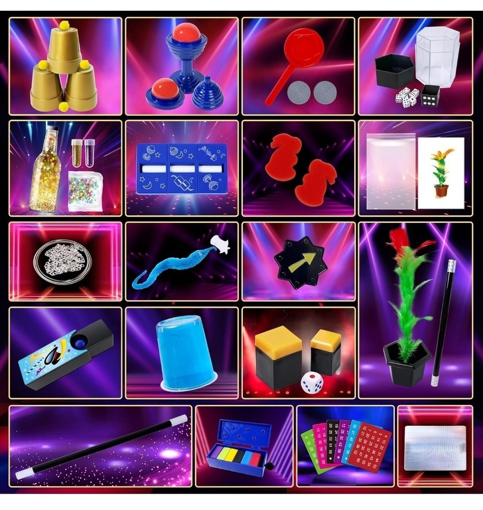 Magic Kit - 50 + Magic Tricks for Kids Magic Set with Step-By-Step Instructions