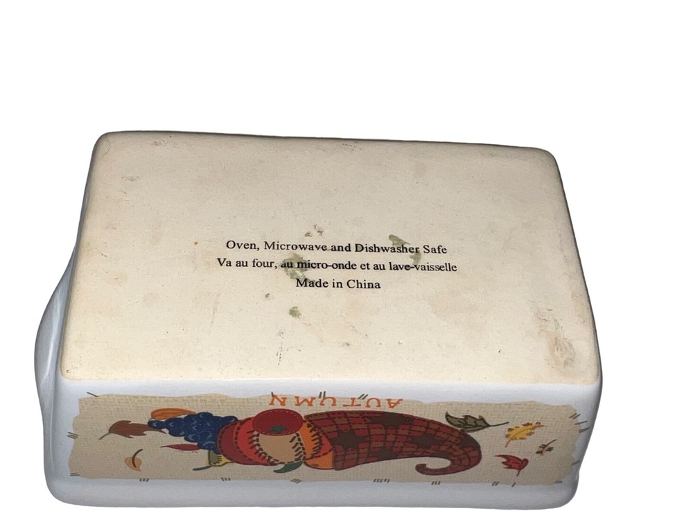 Small Ceramic Loaf Pan Autumn Design