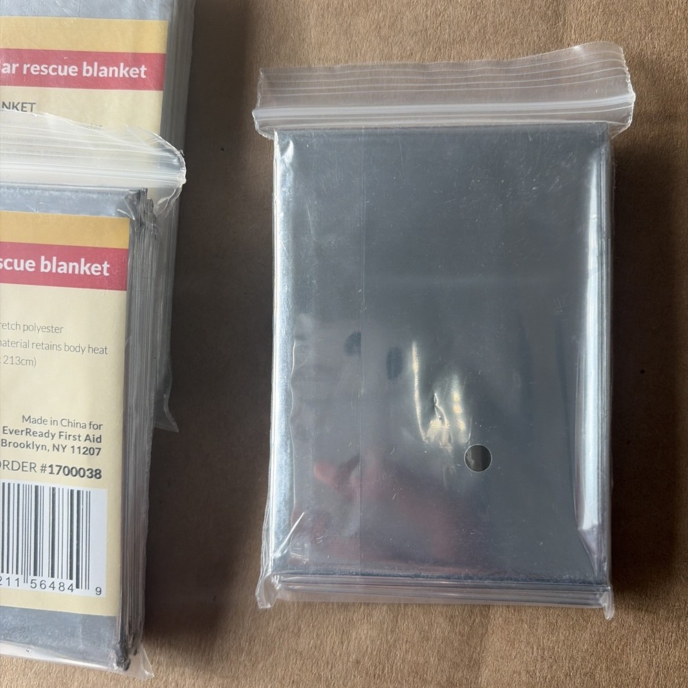 3-MYLAR SOLAR EMERGENCY THERMAL SURVIVAL BLANKET