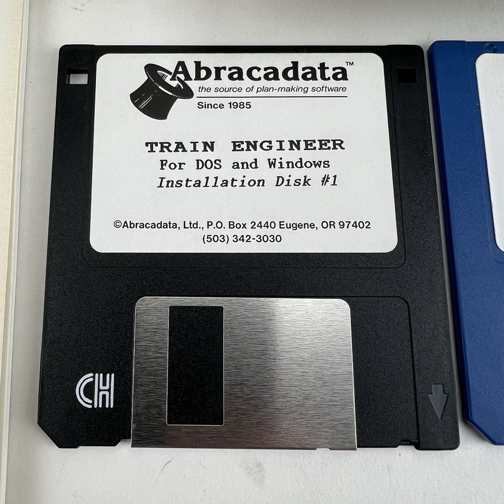 Vintage Computer Simulation Game Software - Train Engineer (1994) Windows/DOS