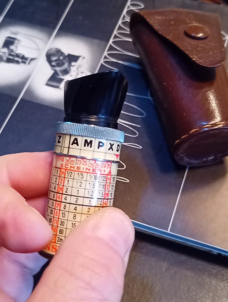 DREM Scheiner Instoscope Extinction Light Meter + Leather Case