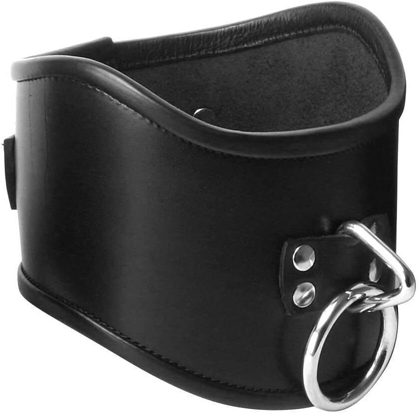 Strict Leather Leather Locking Posture Collar