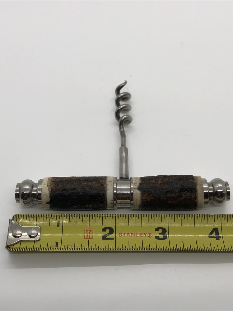 Bark Wood Handled Corkscrew Wine & Bottle Opener Set