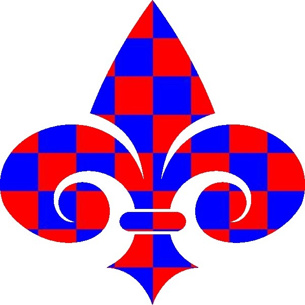 30 Custom Patriotic Fleur de lis Personalized Address Labels