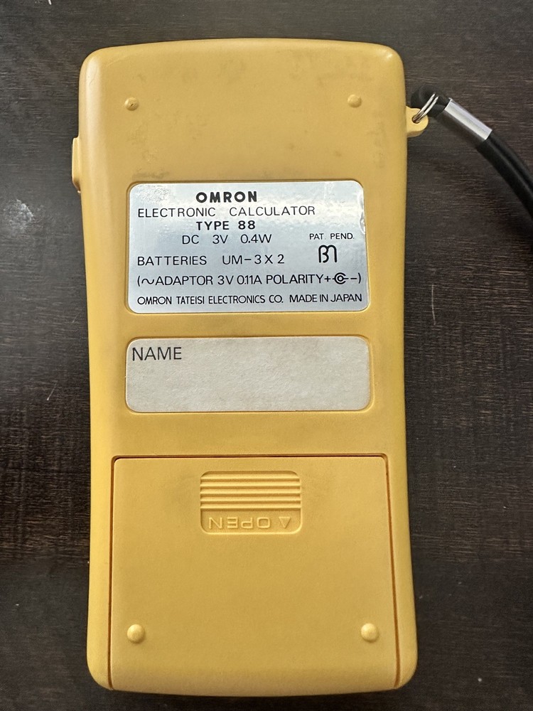 Vintage OMRON 88 Electronic Calculator