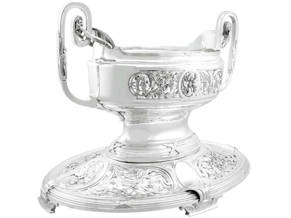 Antique Art Nouveau German Silver Centrepiece
