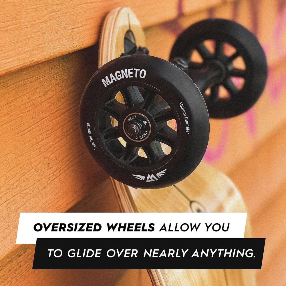 Longboard 40"x9.25" Drop-Through Deck, 100mm All-Terrain Wheels, Assemble
