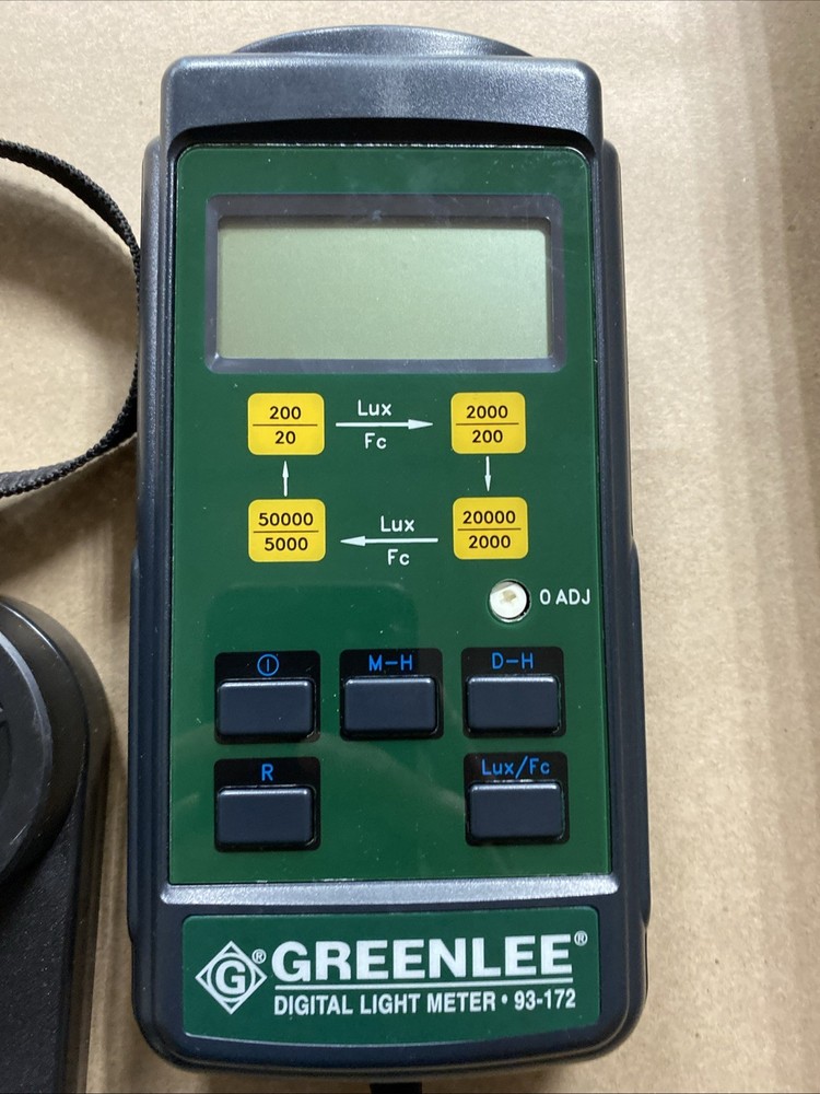 Greenlee Digital Light Meter 93-172 with Case