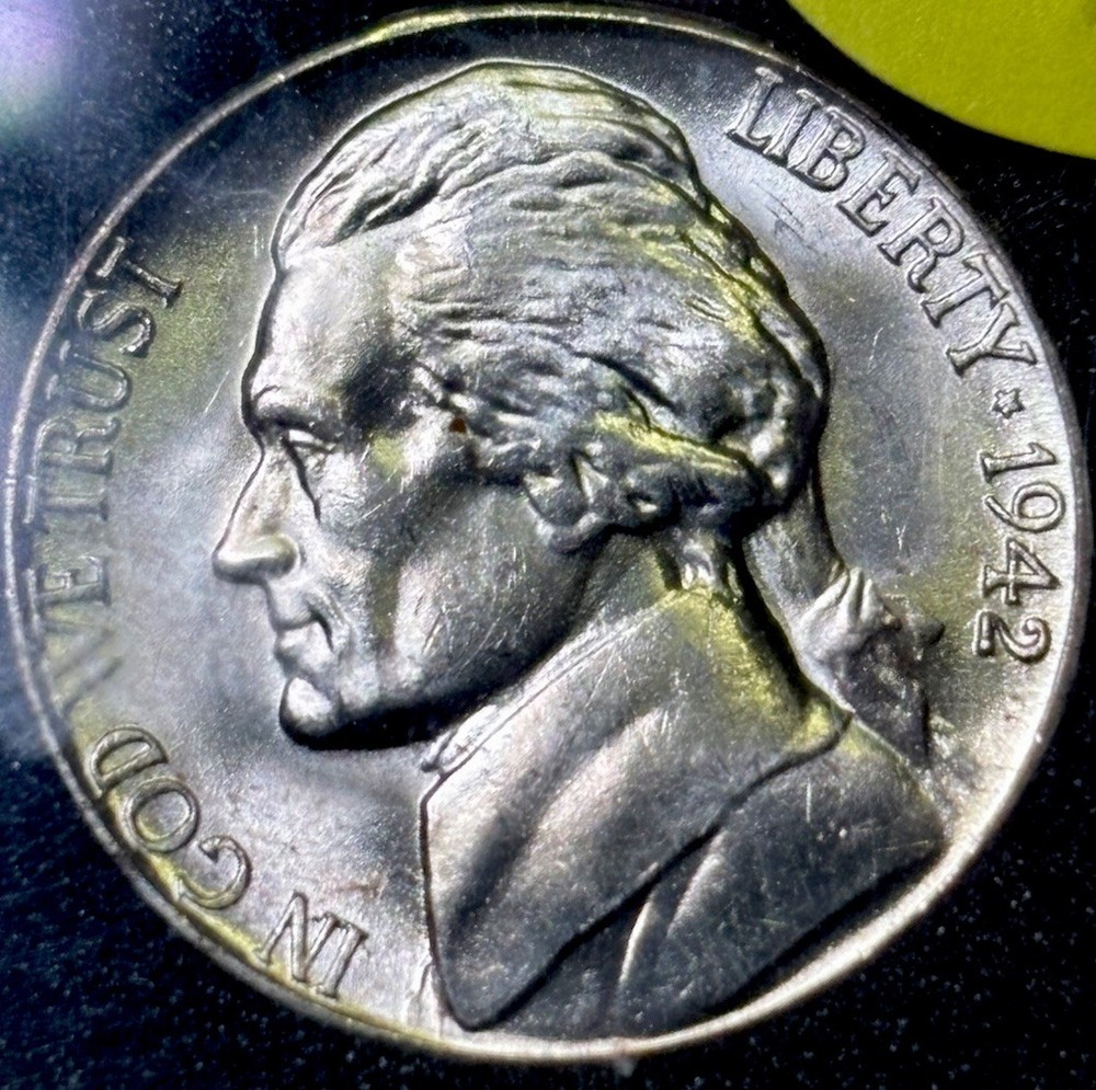 1942-S Jefferson Nickel GEM BU Full Steps!!!