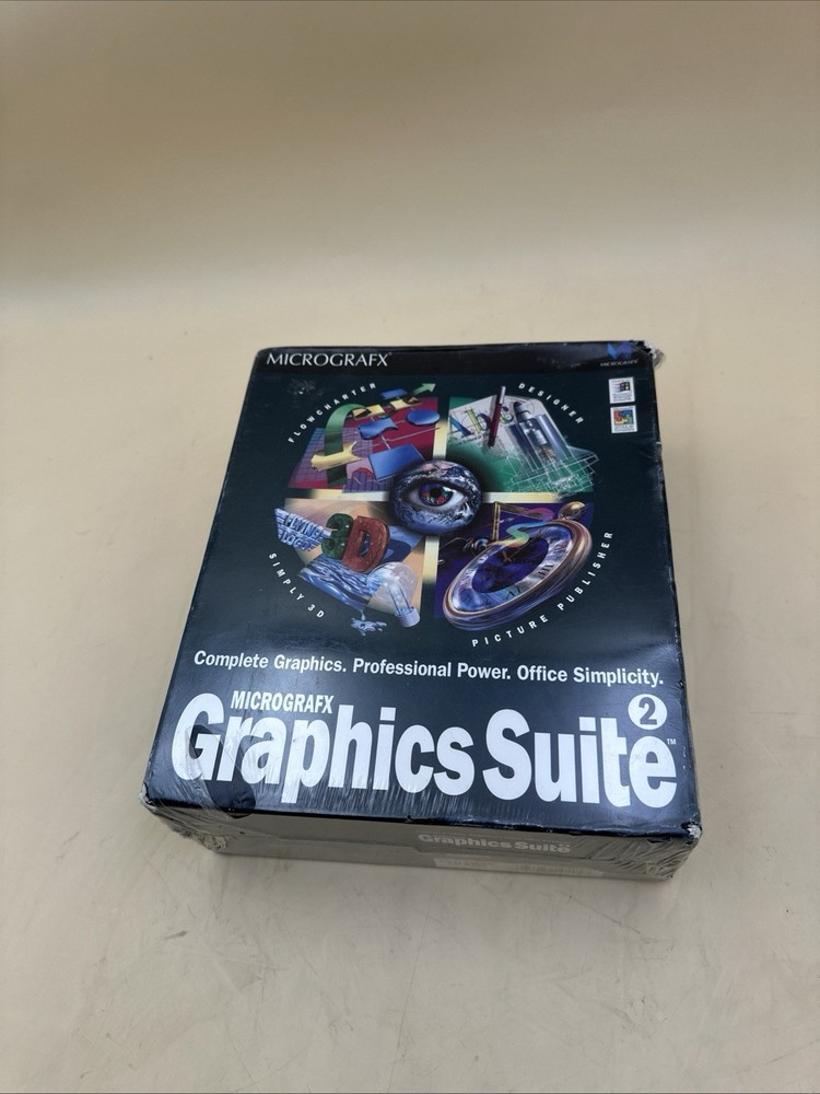 Micrografx Complete Graphics Suite 2 CD-ROM 1997 Windows 95 NEW Sealed
