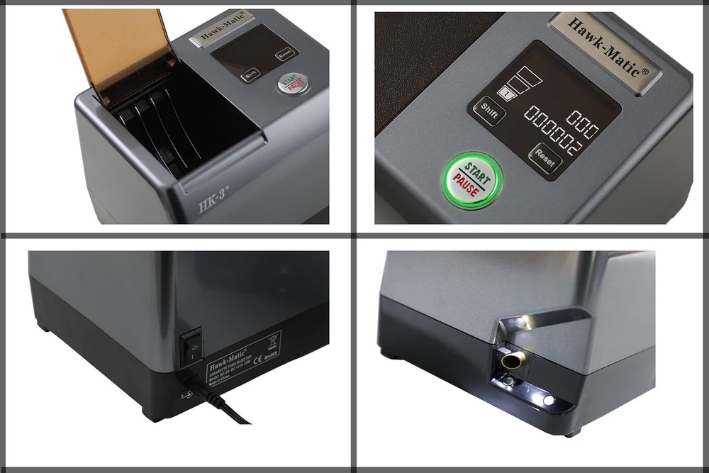 Automatic Electric Cigarette Injector Machine Rolling Maker with HK3+ Nozzle