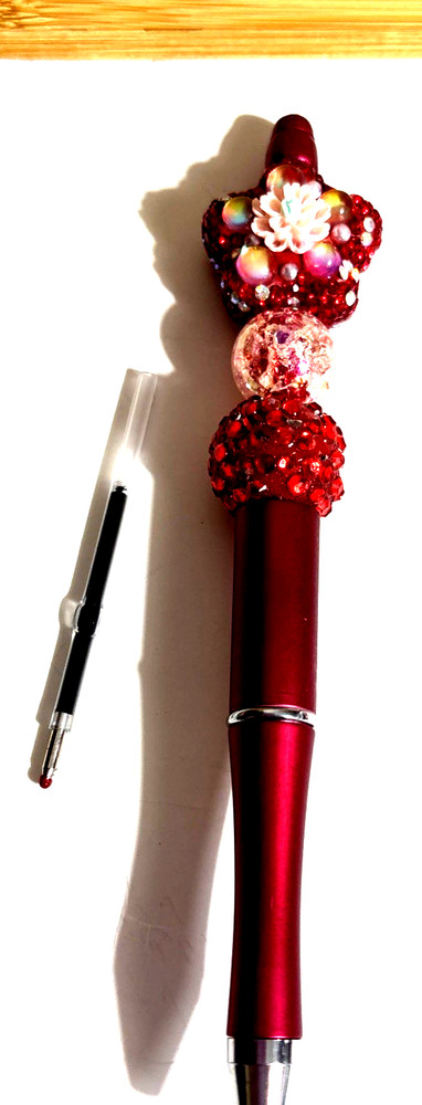 HAND MADE BEAD PEN & KEY CHAIN & Valentines