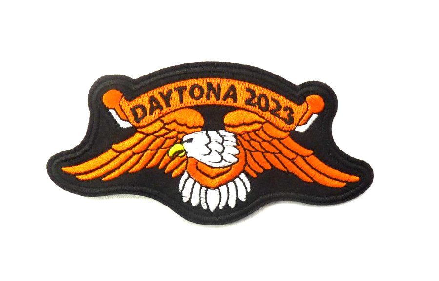 Daytona 2024 Eagle Orange, White Small Patch.