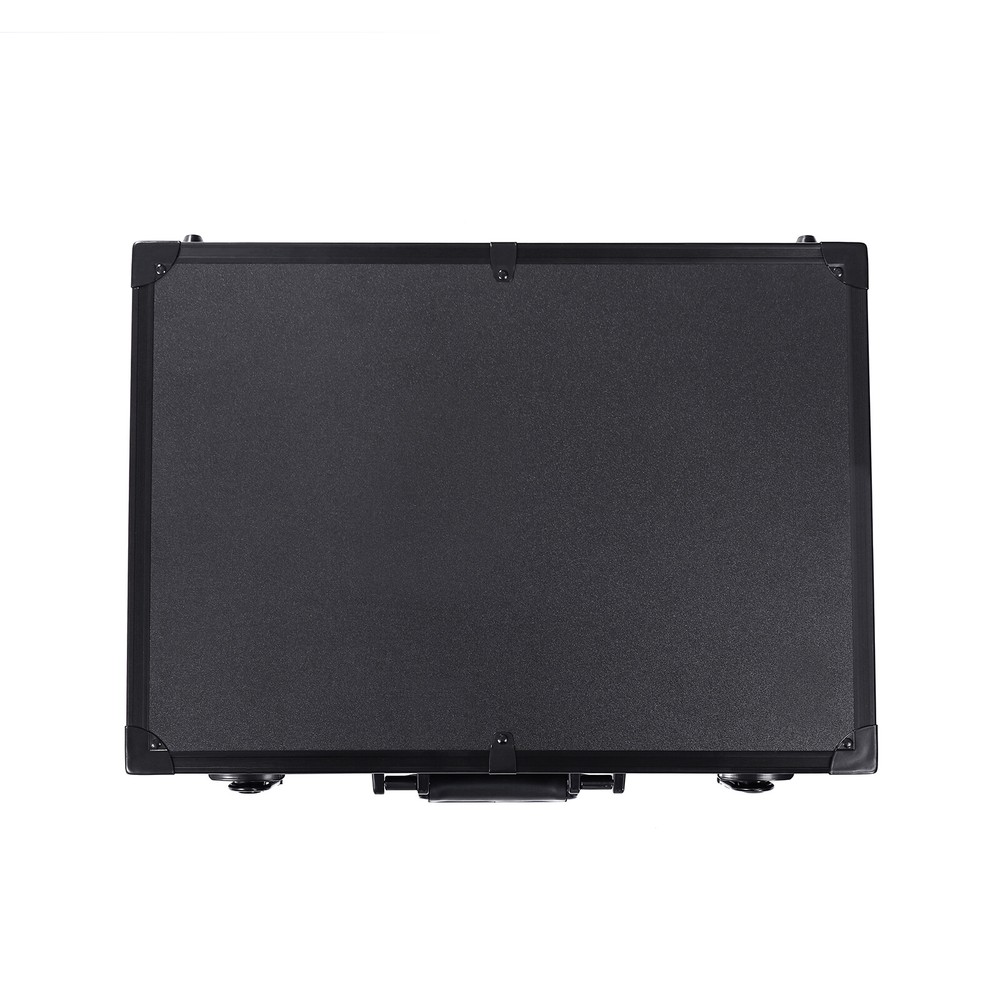 Large Makeup Train Case with LED Light & Mirror - Portable Organizer