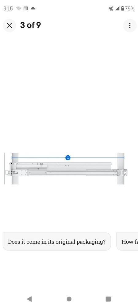 Synology Sliding Rack Rail Kit for Rackmount Servers RKS-02