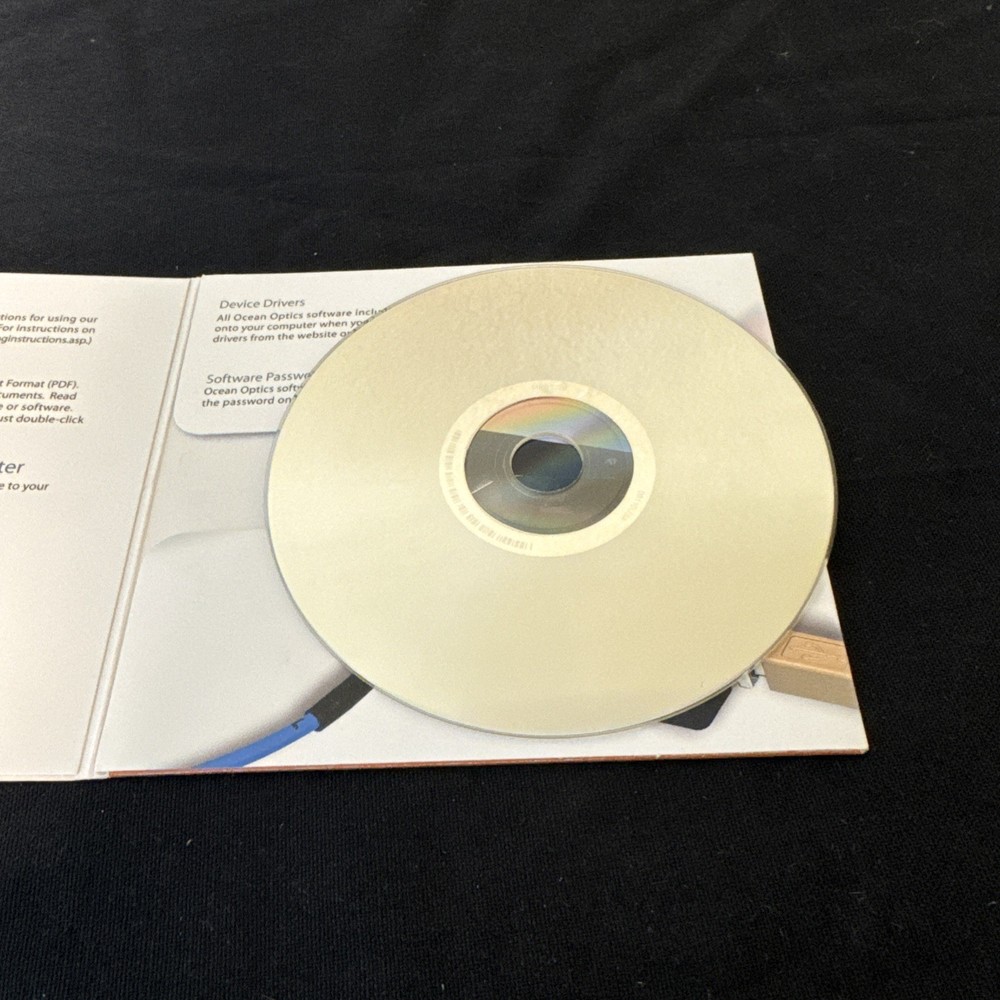 Ocean Optics Spectrometer Software & Technical Resources CD