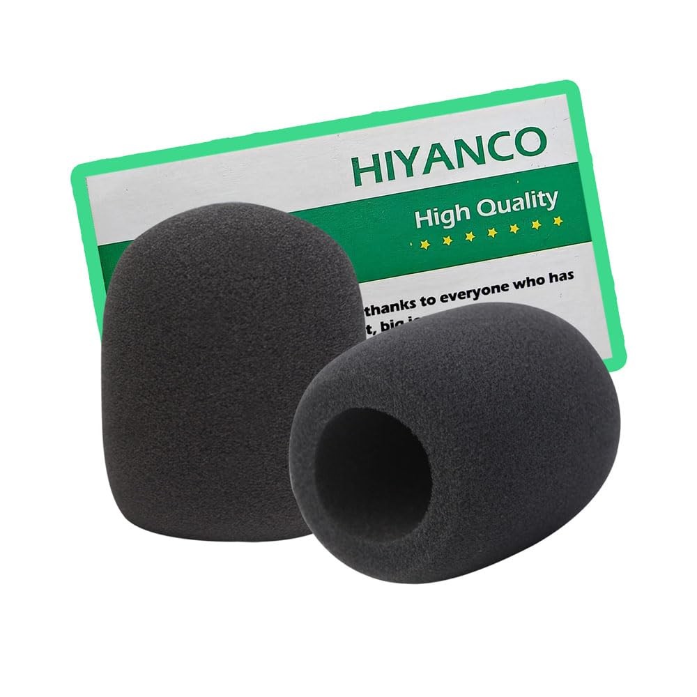 2 Pack Foam Mic Cover Handheld Microphone Windscreen