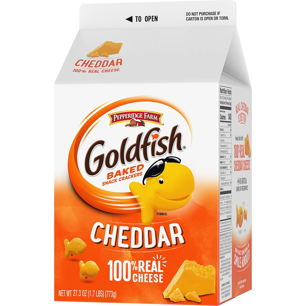 Cheddar Cheese Crackers, 27.3 Oz Carton
