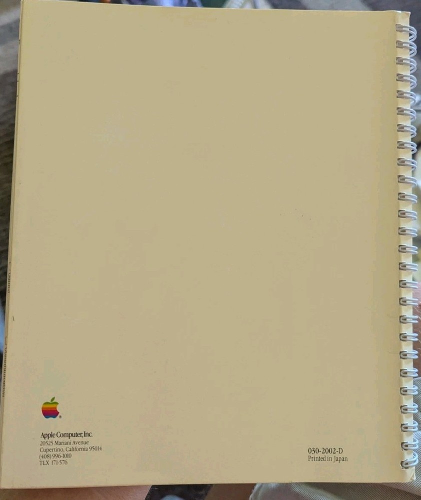 APPLE IMAGE WRITER II OWNER'S GUIDE Pre Owned