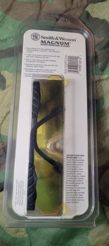 Smith&Wesson Magnum shooting/safty glasses yellow
