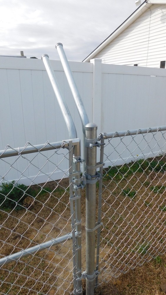 Extend-A-Post-1-5/8" Pipe Extension 2' Long-Clamp onto 4" Post-45Degree-2 Pack