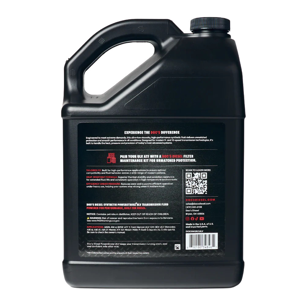 Doc’s Diesel Powerstroke ULV Full Synthetic Automatic Transmission Fluid