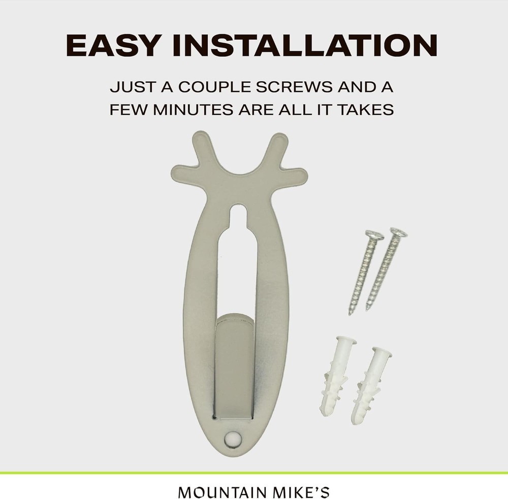 Professional Look Deer & Antelope Skull Mounts with Easy Install Kit - 2 Pack