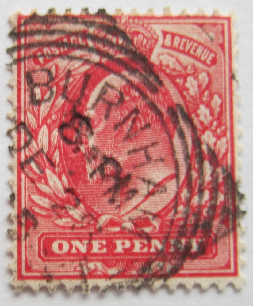 King George V 1d Red