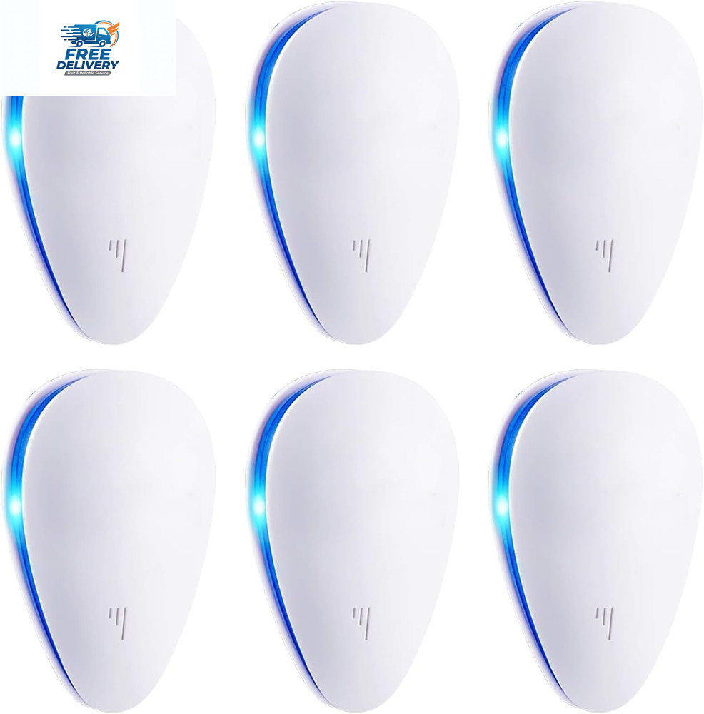 Ultrasonic Pest Repeller 6 Pack Indoor Plug In Bug Rodent Control
