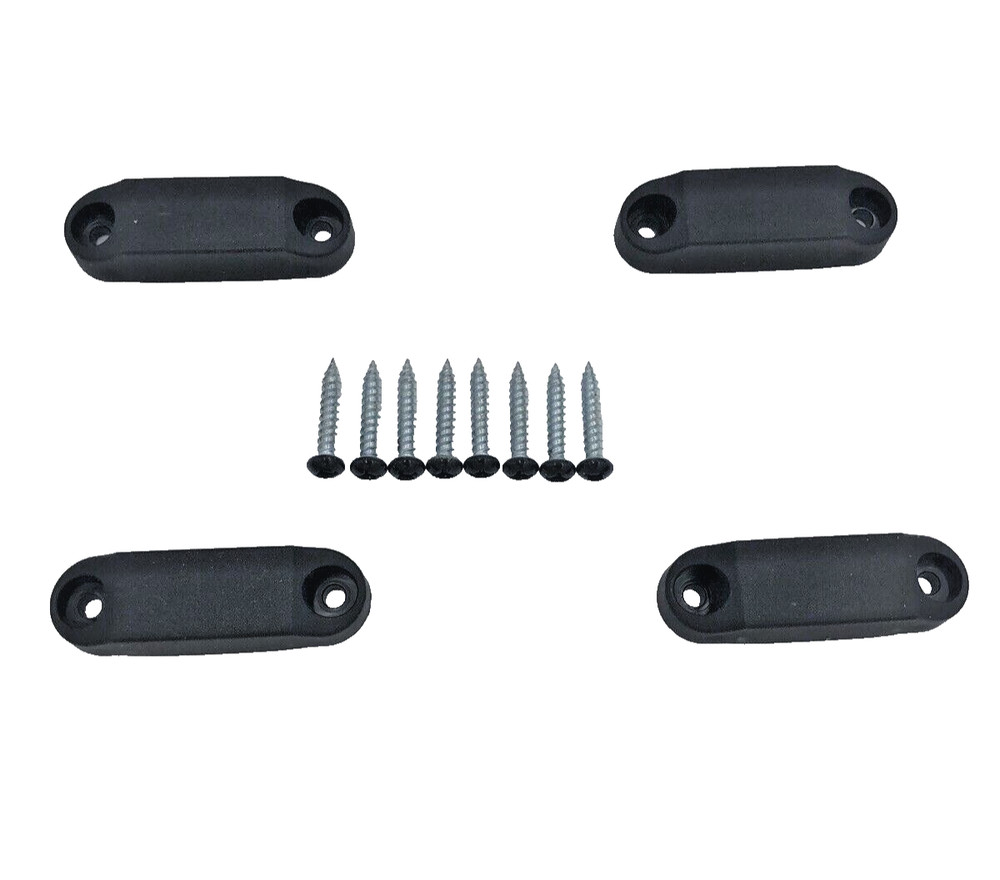 2 Sets - Black RV Trailer Magnetic Baggage Door Catch Camper - 10lb Hold