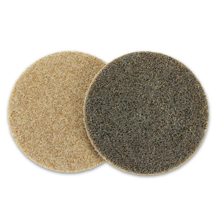 10 Pack - 5" Hook and Loop Surface Conditioning Sanding Discs, Tan - Coarse