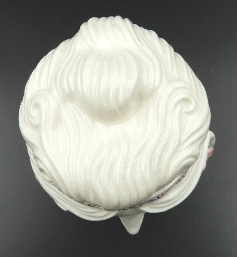 VINTAGE SIGMA BELLE EPOQUE WHITE CERAMIC DECORATIVE CONTAINER
