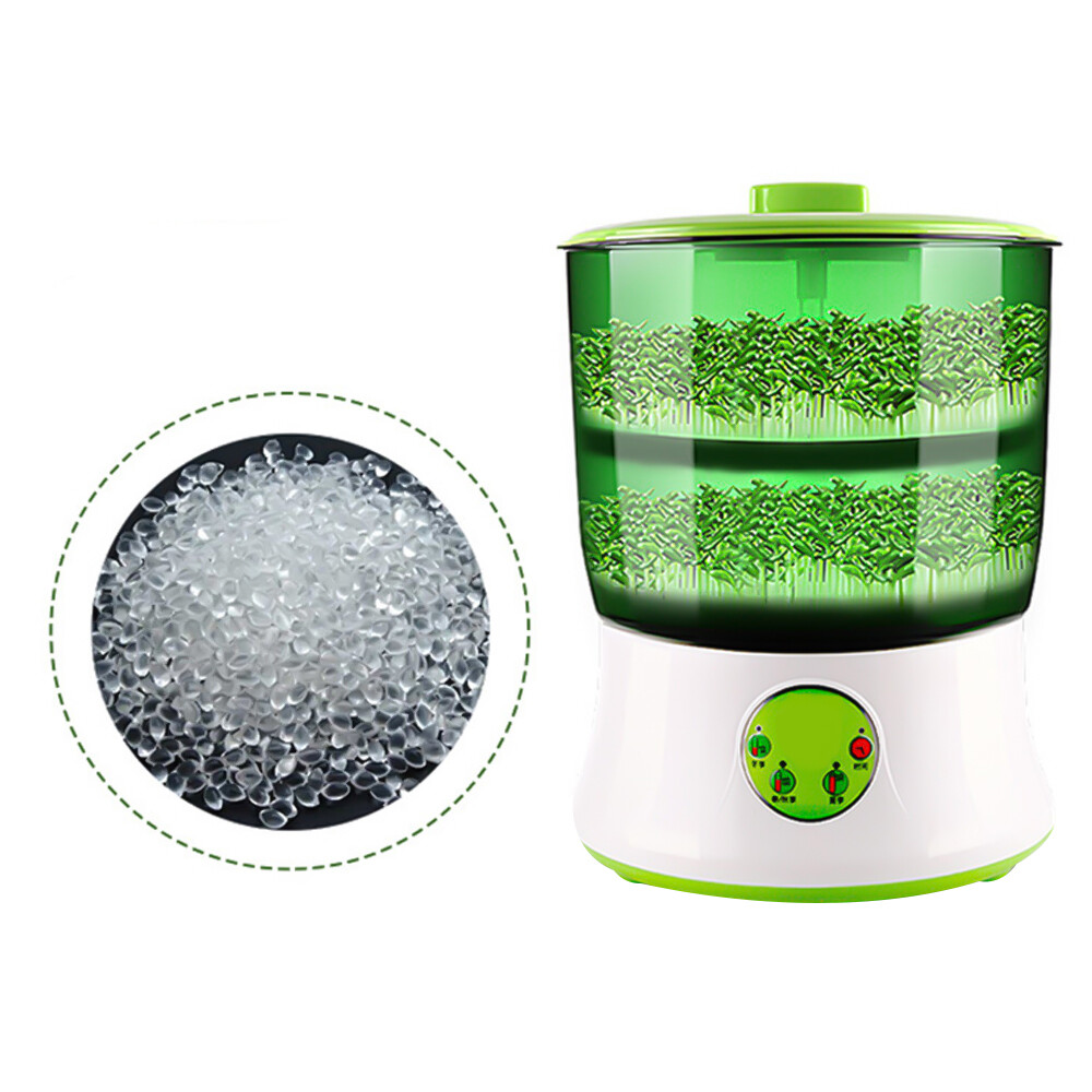 2 layers Automatic Bean Sprouts Machine Bean Sprout Maker Food grade ABS 110V
