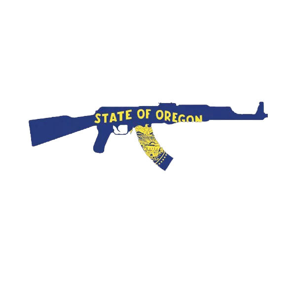 Oregon State Shape AK-47 Sticker Decal