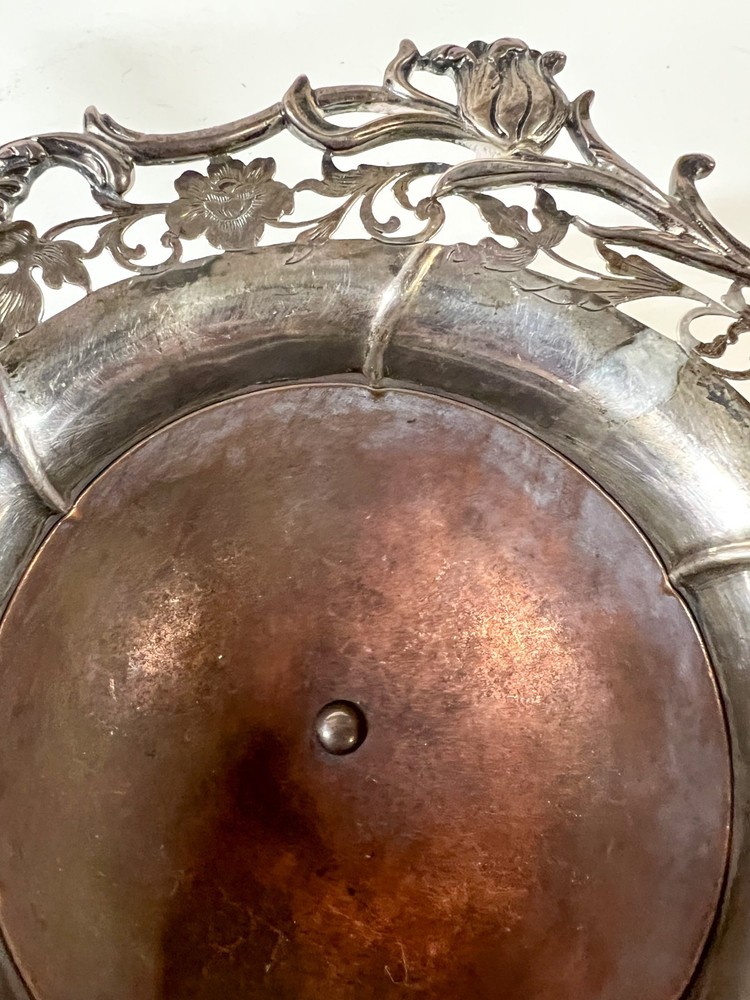 19th Century Dutch Silver footed Brazier with copper lining