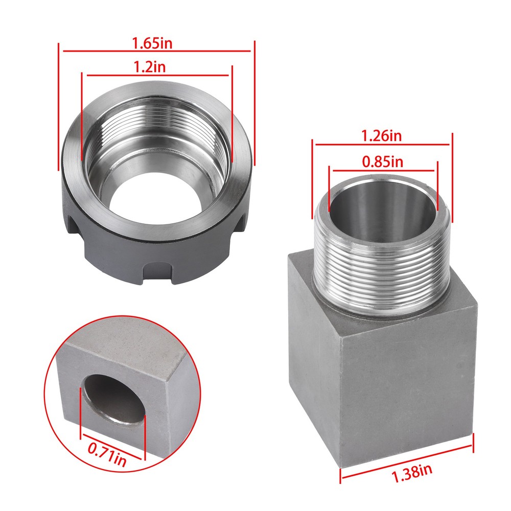 ER-25 Hex Square Collet Block Set for Milling Machine Tooling